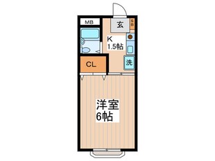 コ－ポさつきの物件間取画像